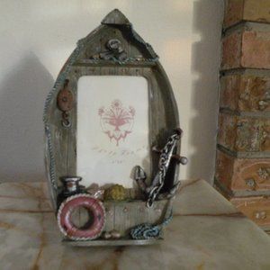Nautical Boat Picture Frame - Brown and Black